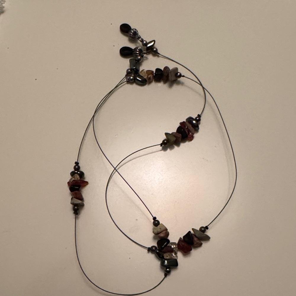 Elegant Multicolor Natural Stone Beaded Eyeglass Chain